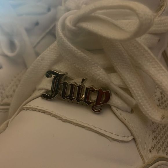 JUICY COUTURE Epoch Wedge trainers Sneakers fashion bling white - Picture 7 of 10